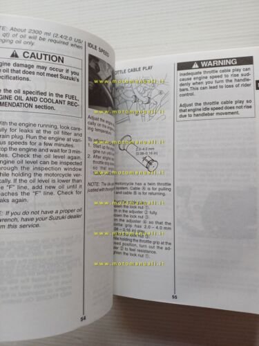 Suzuki SV 650-SV 650 S 2000 manuale uso manutenzione libretto …