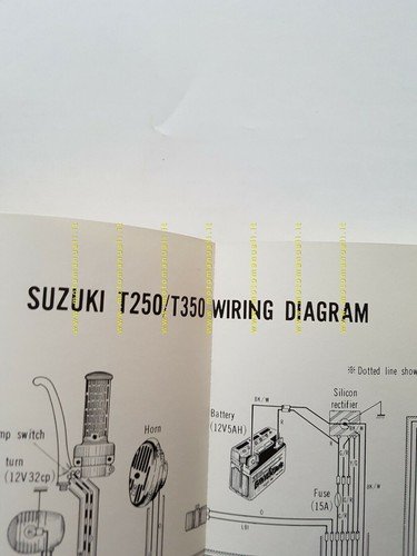 SUZUKI T 350 - T 250 1969 manuale officina INGLESE …