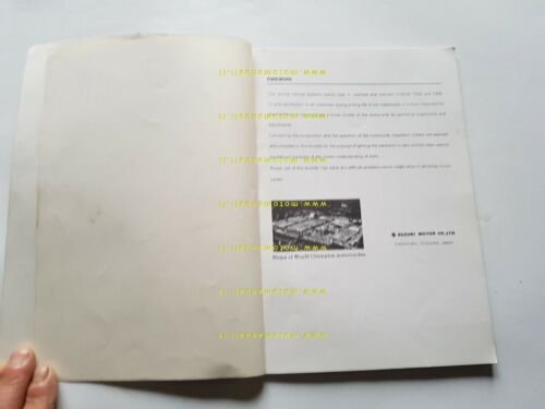 SUZUKI T 350 - T 250 1969 manuale officina INGLESE …