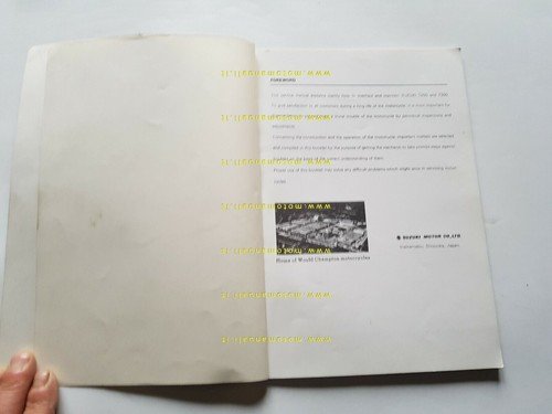 SUZUKI T 350 - T 250 1969 manuale officina INGLESE …