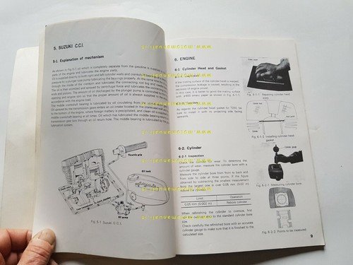 SUZUKI T 350 - T 250 1969 manuale officina INGLESE …