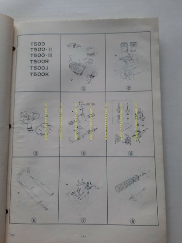 SUZUKI T 500 -II -III -R -J -K 1972 catalogo …