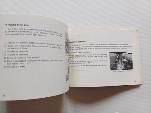 Suzuki T 500 1973 manuale uso manutenzione libretto ITALIANO originale