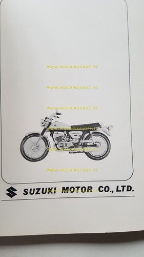 Suzuki T 500 II 1969 manuale officina INGLESE originale Workshop …