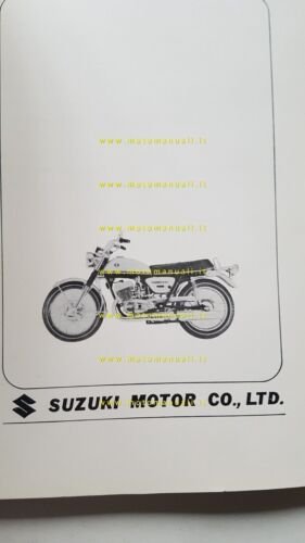 Suzuki T 500 II 1969 manuale officina INGLESE originale Workshop …