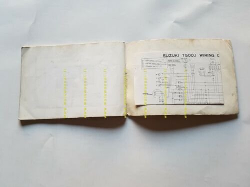 Suzuki T 500 J 1971 manuale uso manutenzione originale ITALIANO …