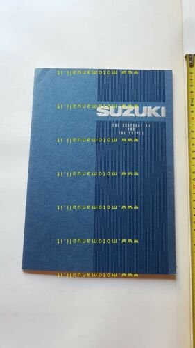 Suzuki The Corporation 1986 rivista aziendale inglese originale no depliant