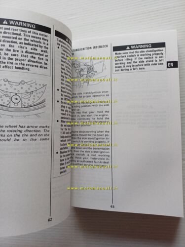 Suzuki TL 1000 S 1996-97 manuale uso manutenzione libretto originale …