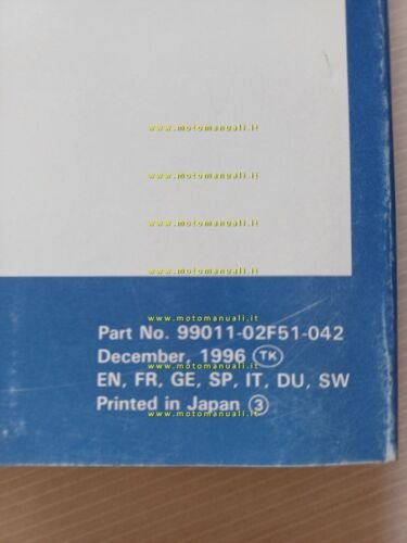 Suzuki TL 1000 S 1996-97 manuale uso manutenzione libretto originale …