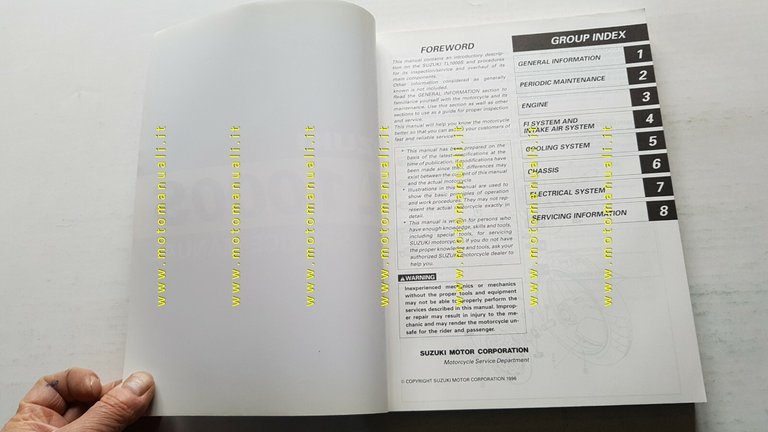 Suzuki TL 1000 S 1997 manuale officina INGLESE originale workshop …