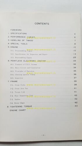 Suzuki TM 400 1971 manuale officina INGLESE originale Workshop SERVICE …