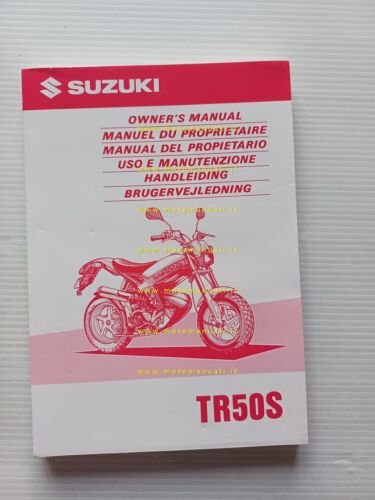 Suzuki TR 50 S 1997-98 manuale uso manutenzione libretto originale …