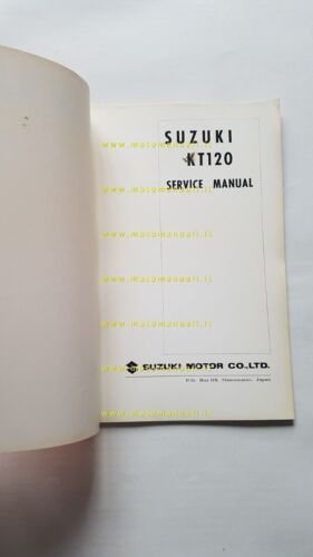 Suzuki TRAIL KT 120 1967 manuale officina INGLESE originale Workshop …