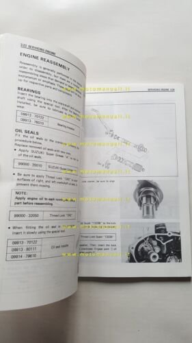 Suzuki TS 125 ER 1983 manuale officina INGLESE originale Workshop …