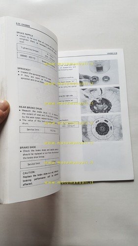 Suzuki TS 125 ER 1983 manuale officina INGLESE originale Workshop …