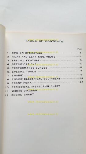 Suzuki TS 250 1970 manuale officina INGLESE originale Workshop Service …