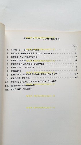 Suzuki TS 250 1970 manuale officina INGLESE originale Workshop Service …