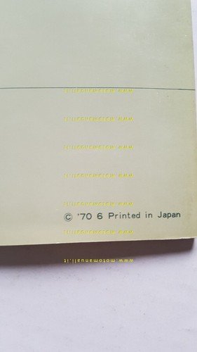 Suzuki TS 250 1970 manuale officina INGLESE originale Workshop Service …