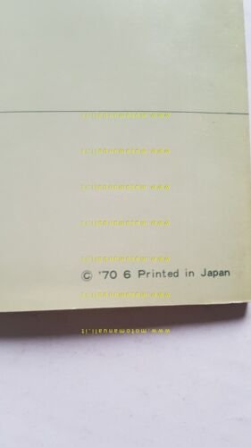 Suzuki TS 250 1970 manuale officina INGLESE originale Workshop Service …