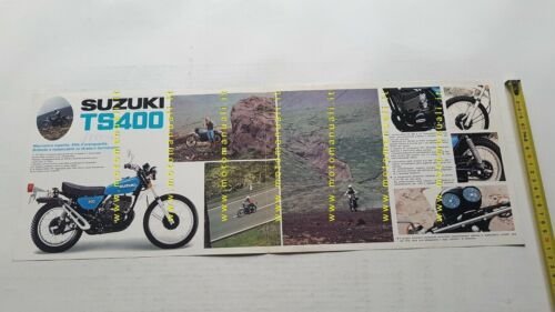 Suzuki TS 400 1977 depliant originale ITALIANO motorcycle brochure