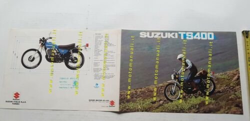 Suzuki TS 400 1977 depliant originale ITALIANO motorcycle brochure