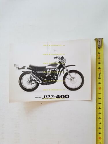 Suzuki TS 400J Hustler 1972 foto cartella stampa originale PRESS …