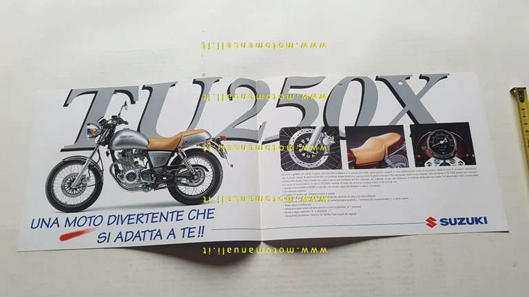 Suzuki TU 250 X 1997 depliant ITALIANO originale moto brochure