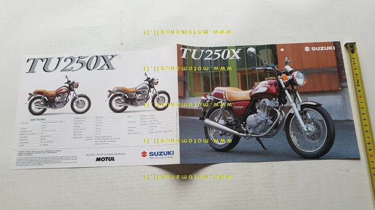 Suzuki TU 250 X 1997 depliant ITALIANO originale moto brochure
