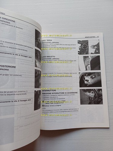 Suzuki UC 125 Epicuro 1999 SCOOTER manuale officina ITALIANO originale