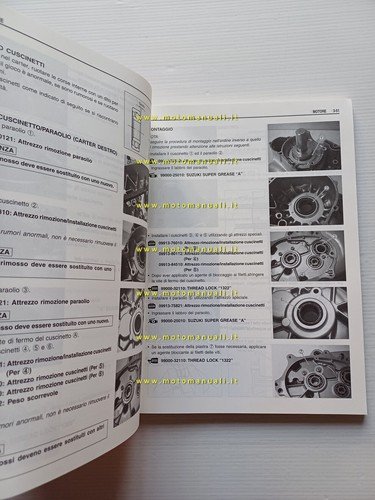 Suzuki UC 125 Epicuro 1999 SCOOTER manuale officina ITALIANO originale
