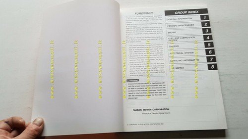 Suzuki UE 125 - 150 CT 2001 SCOOTER manuale officina …