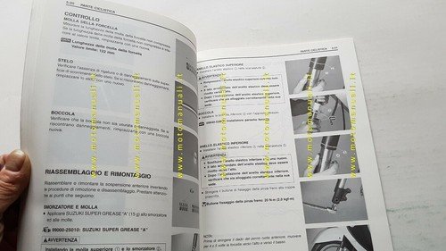Suzuki UF 50 Estilete 2000 SCOOTER manuale officina ITALIANO originale