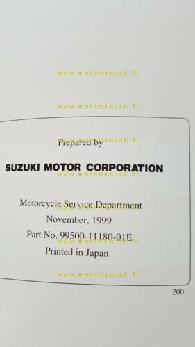 Suzuki UG 110 Hokuto SCOOTER 2000 manuale officina INGLESE originale