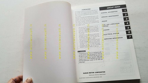 Suzuki UG 110 Hokuto SCOOTER 2000 manuale officina INGLESE originale