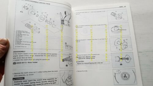 Suzuki UG 110 Hokuto SCOOTER 2000 manuale officina INGLESE originale