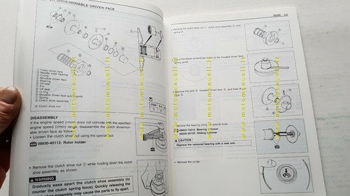 Suzuki UG 110 Hokuto SCOOTER 2000 manuale officina INGLESE originale