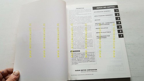 Suzuki UG 110 Hokuto SCOOTER 2000 manuale officina ITALIANO originale