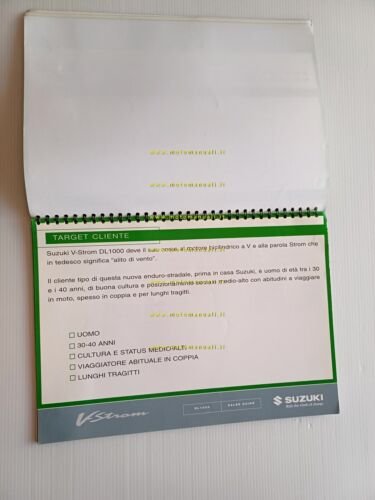 Suzuki V-Strom 1000 2003 manuale opuscolo presentazione descrizione rete vendite