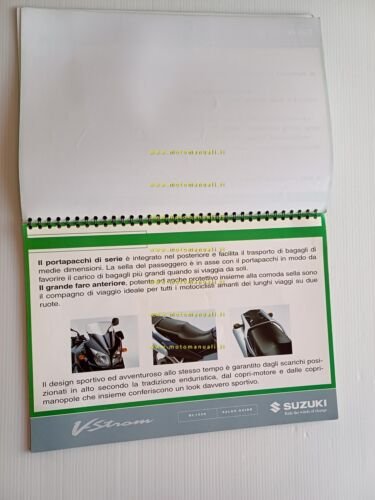 Suzuki V-Strom 1000 2003 manuale opuscolo presentazione descrizione rete vendite