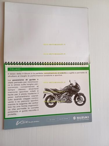 Suzuki V-Strom 1000 2003 manuale opuscolo presentazione descrizione rete vendite