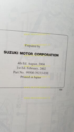 Suzuki V-STROM DL 1000 2002 manuale officina INGLESE originale WORKSHOP …