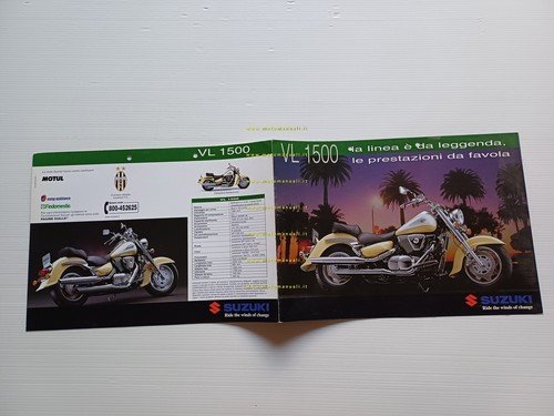 Suzuki VL 1500 Intruder 2001 depliant originale italiano