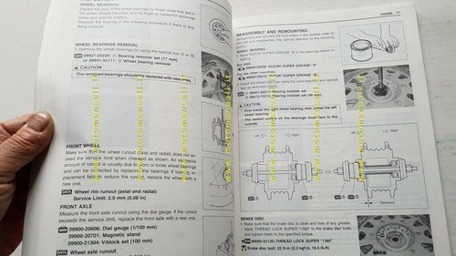 Suzuki VL 800 K1 2001 manuale officina INGLESE originale workshop …