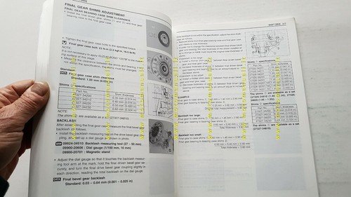 Suzuki VL 800 K1 2001 manuale officina INGLESE originale workshop …