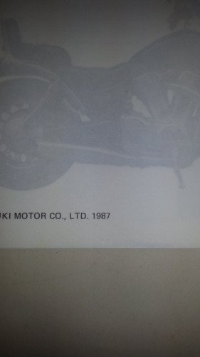 Suzuki VS 1400 1987 manuale officina originale inglese