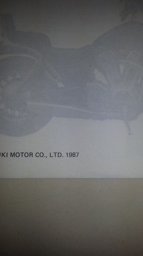 Suzuki VS 1400 1987 manuale officina originale inglese