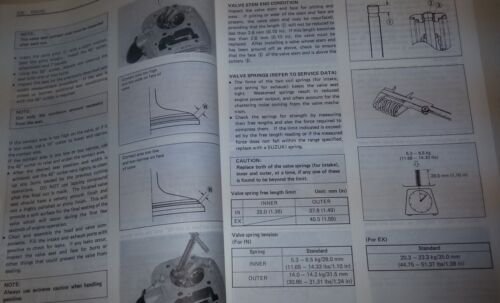 Suzuki VS 1400 1987 manuale officina originale inglese