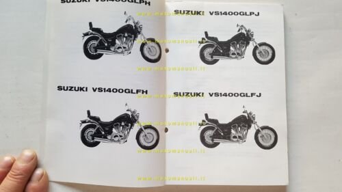 SUZUKI VS 1400 GL 1987 catalogo ricambi originale Spare Parts …