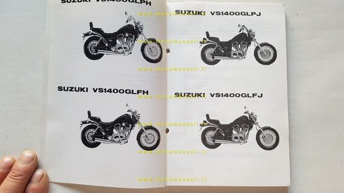SUZUKI VS 1400 GL 1987 catalogo ricambi originale Spare Parts …