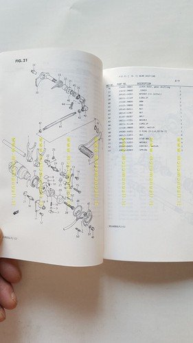 SUZUKI VS 1400 GL 1987 catalogo ricambi originale Spare Parts …